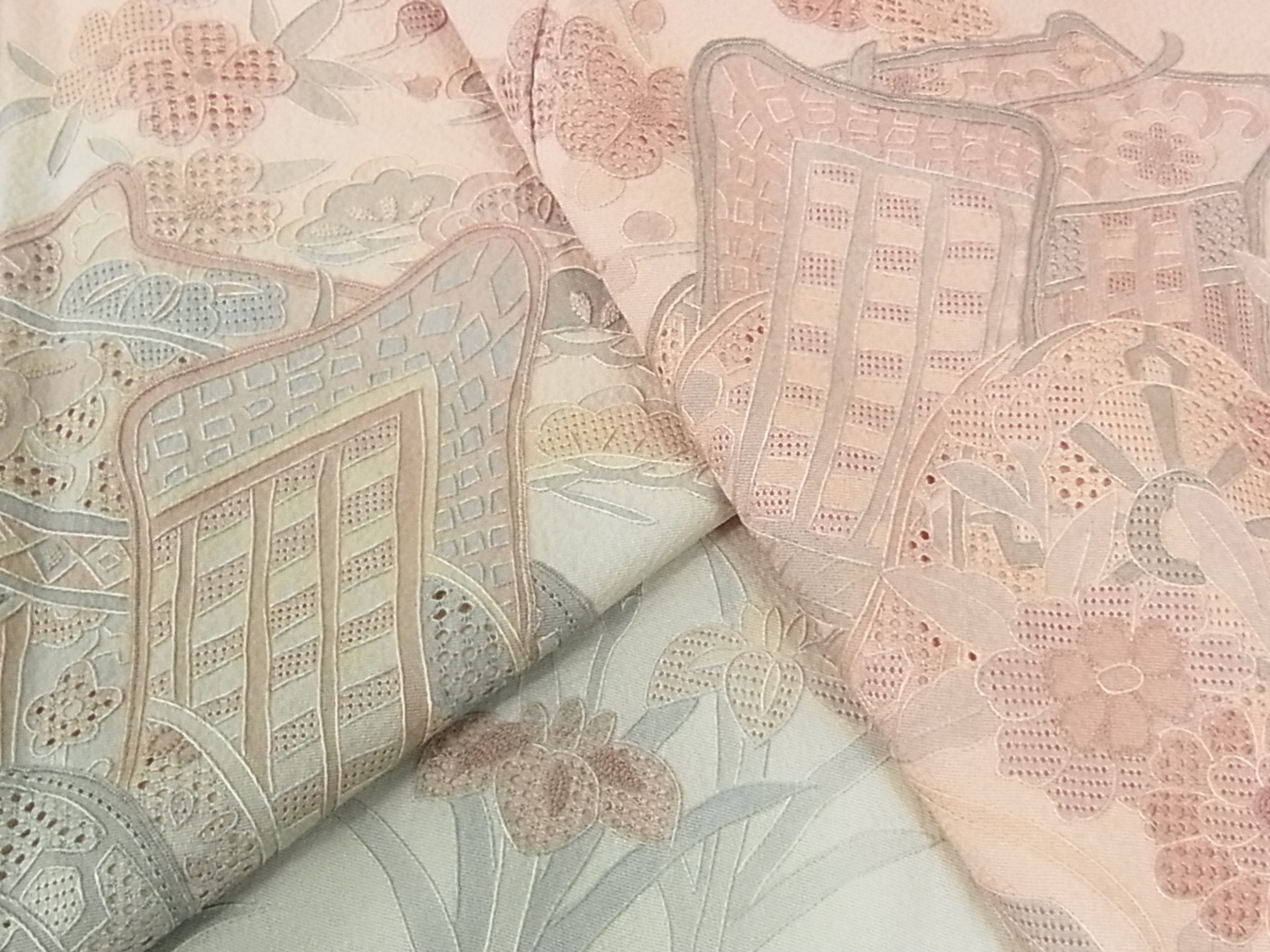 中国三大刺繍 汕頭刺繍 スワトウ刺繍 着物屋こころ□訪問着 総刺繍 