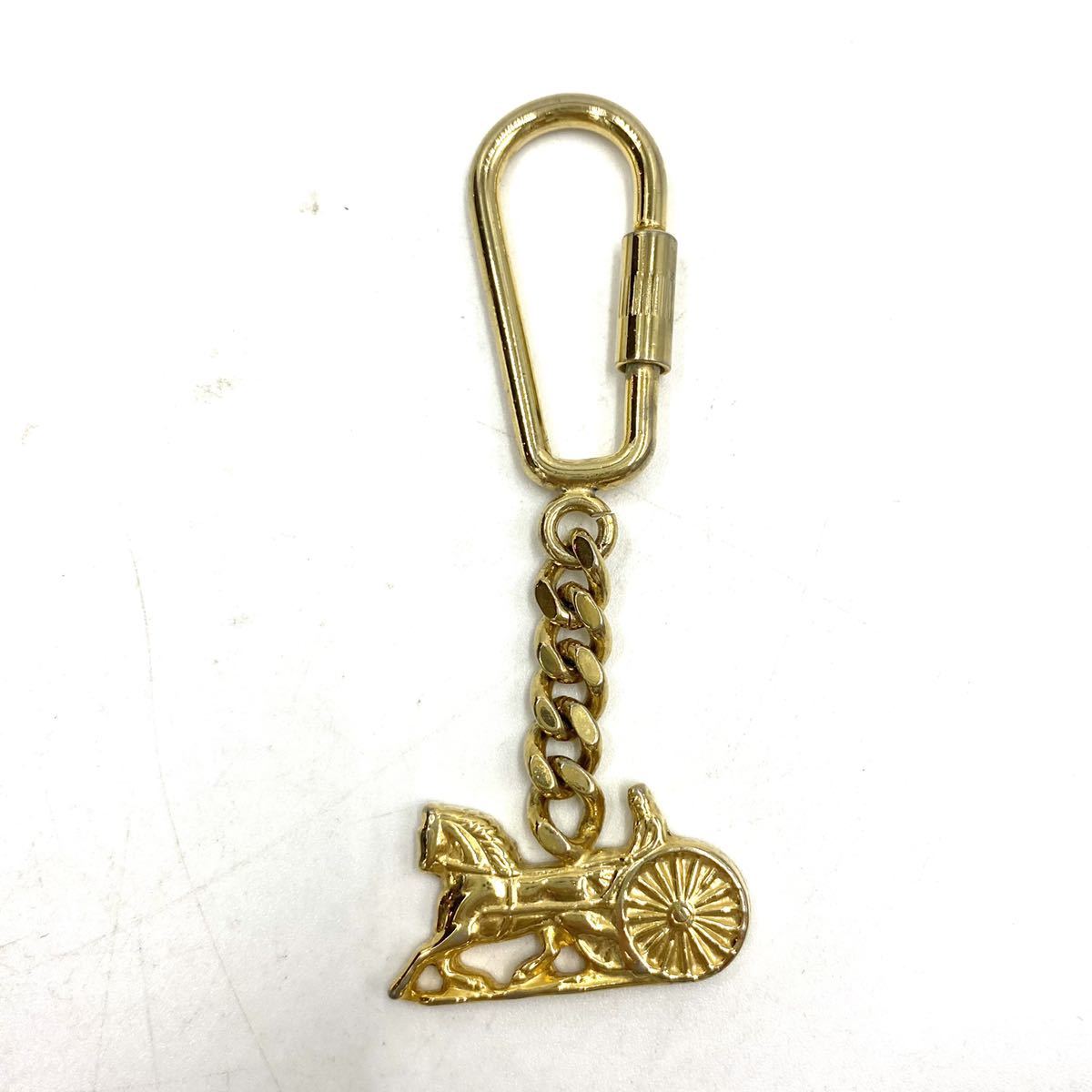 CELINE セリーヌ キーホルダー チャーム 馬車モチーフ ゴールド