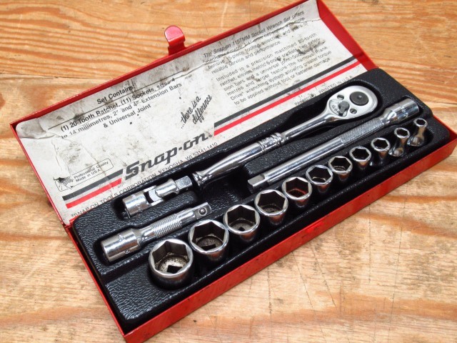 Snap-on スナップオン ラチェット&ソケットセット PAK250340 1/4 / KRA-229 / TM70C / TMXK4 工具 管理4R0712L