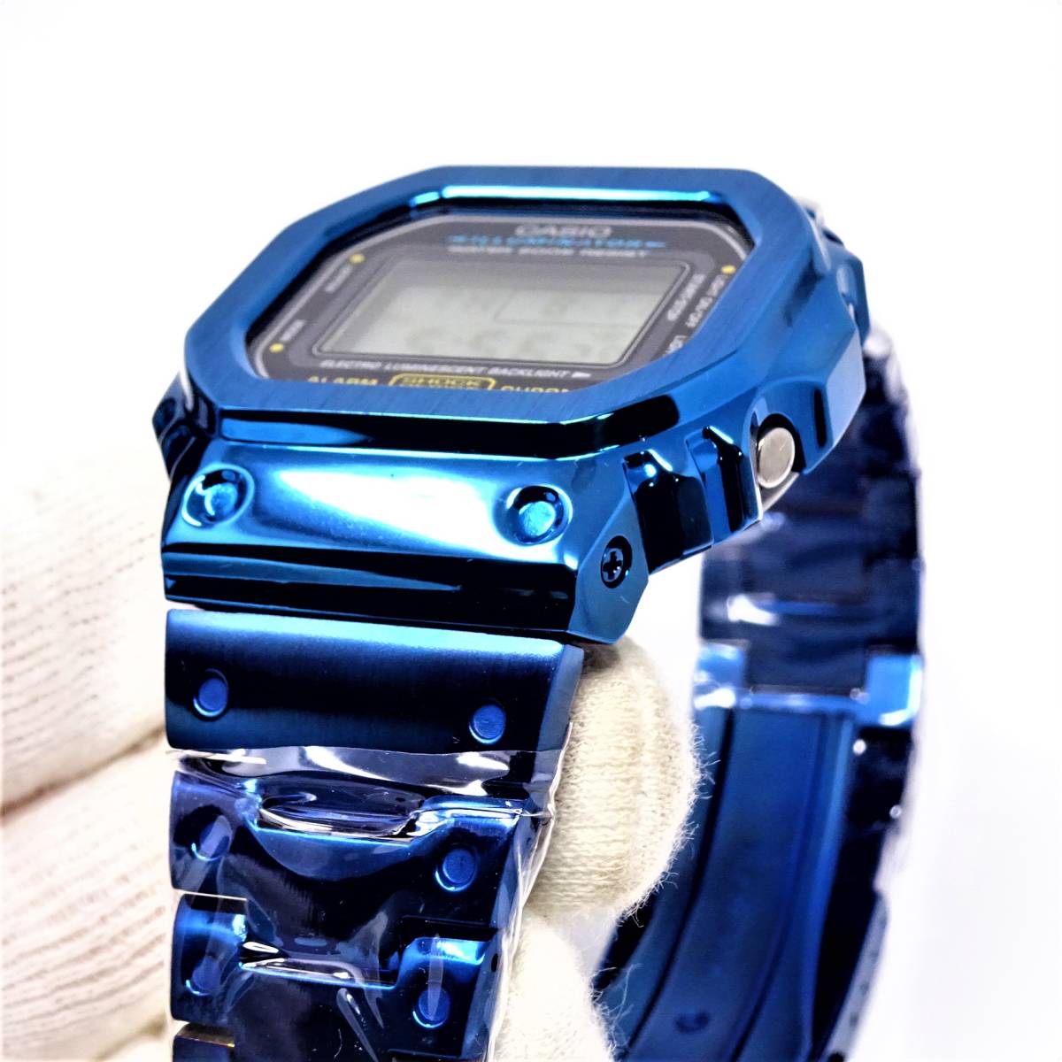 未使用・新品・GショックカスタムDW5600本体付きフルメタルステンレス 