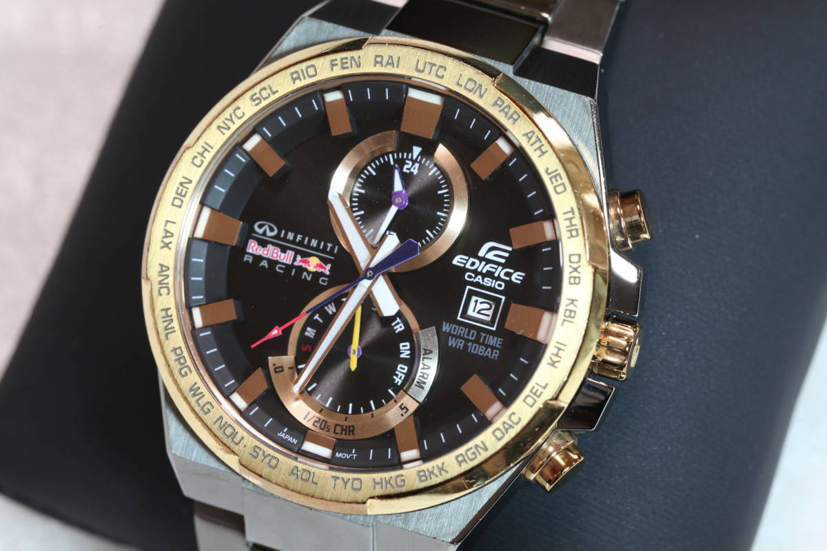 ■中古美品■カシオ■エディフィス■インフィニティ・レッドブル・レーシング・リミテッドエディション■EFR-542RBM■電池代からスタート