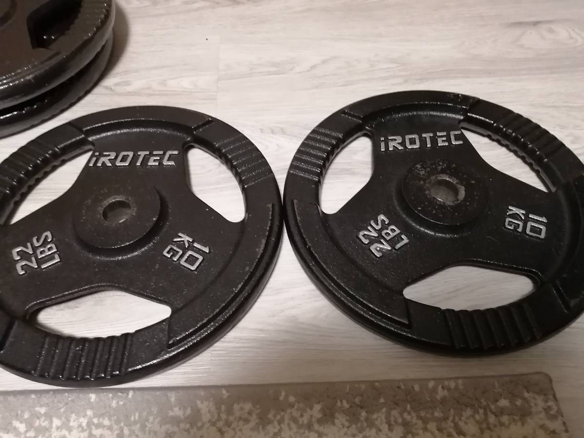 アイロテック バーベルプレート 10kg 2枚(バーベル、ダンベル)｜売買