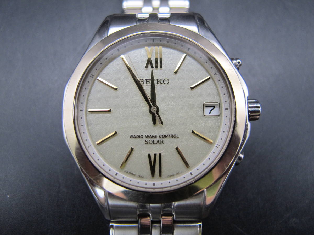 SEIKO セイコー RADIO WAVE CONTROL SOLAR 電波時計 腕時計 7B42-0AE0 