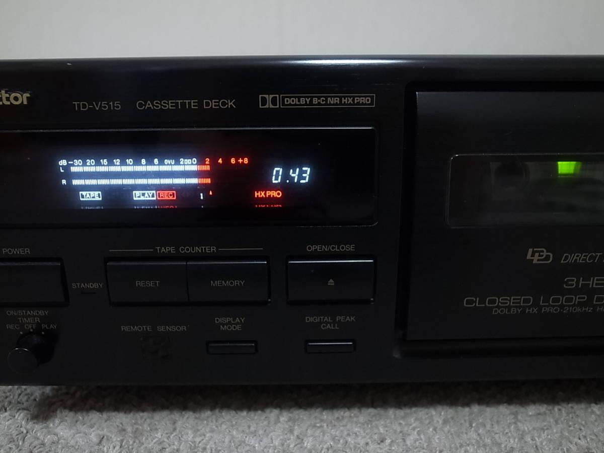 Victor 3ヘッド カセットデッキ TD-V515 ジャンク Victor ビクター TD