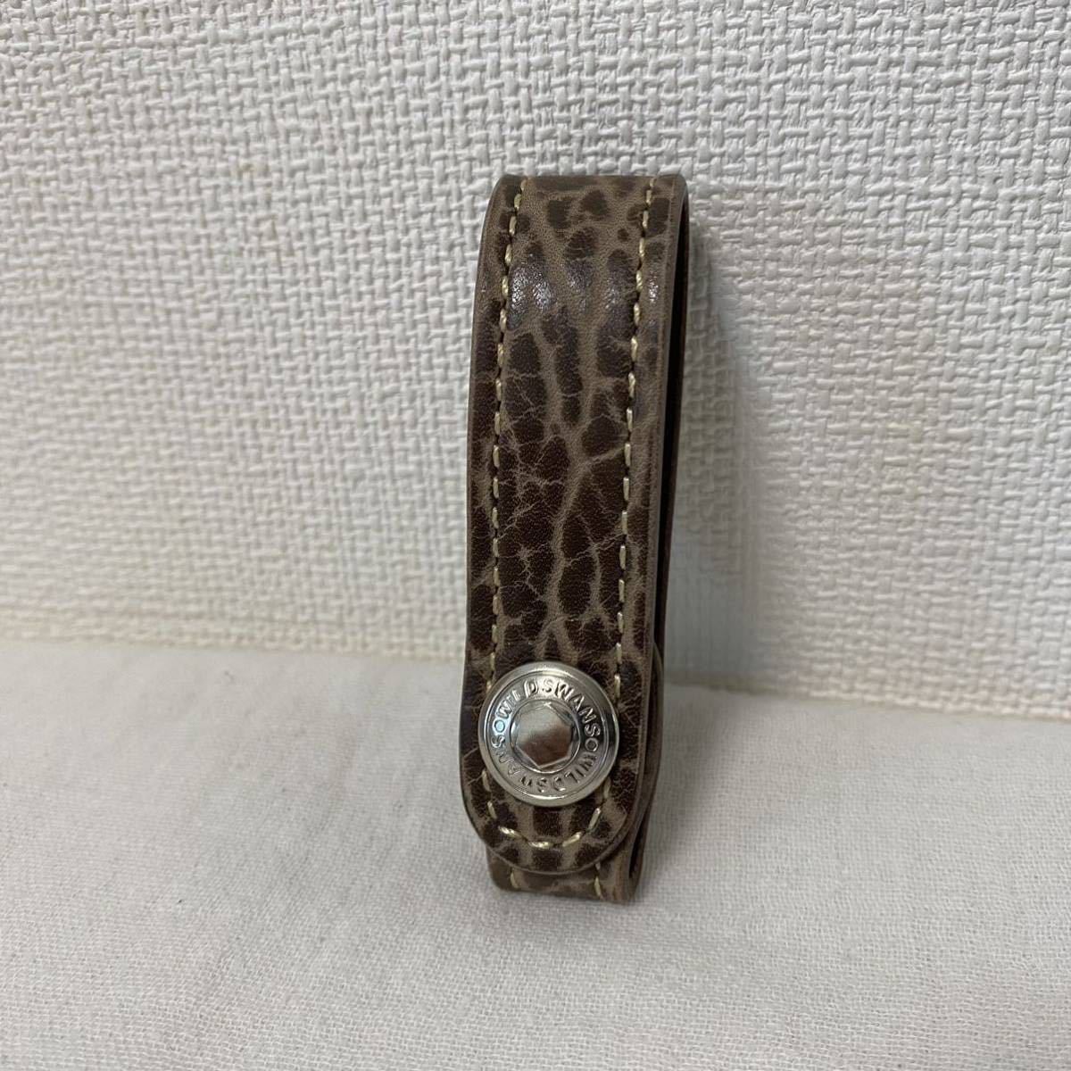 新品未使用　ワイルドスワンズ リーフ　クロコ　チョコ 新品 限定 ワイルドスワンズ WILDSWANS リーフ LEAF オットセイ チョコ