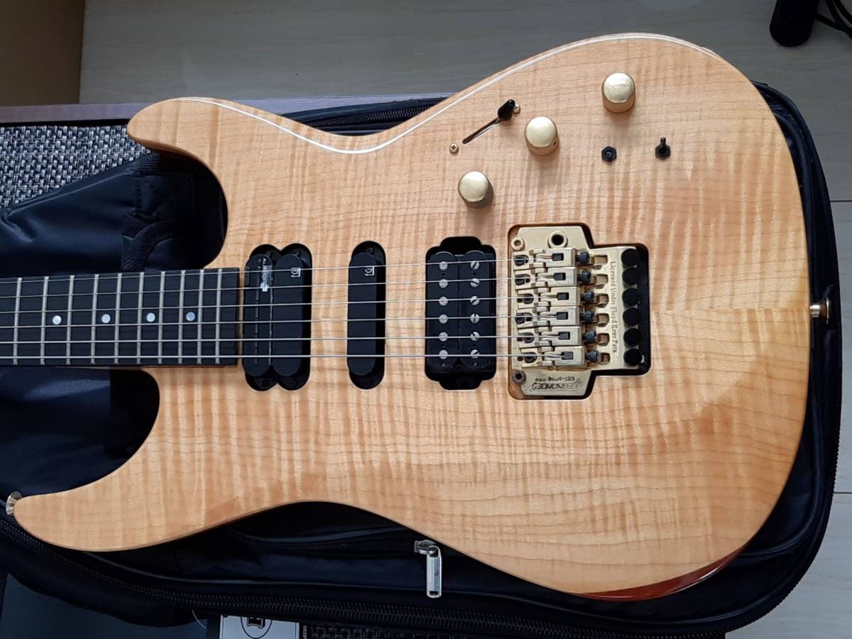 Fernandes FR-150S カーリーメイプルトップ ホンジュラスマホガニーバック