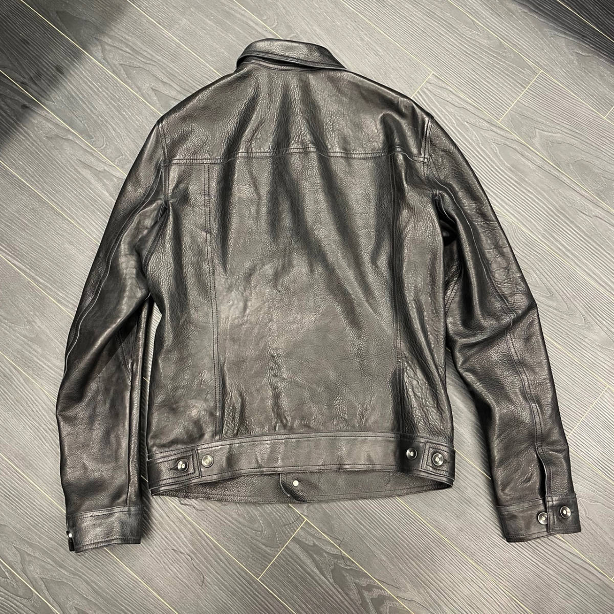RICK OWENS SINGLE LEATHER JACKET リック・オウエンス レザー 