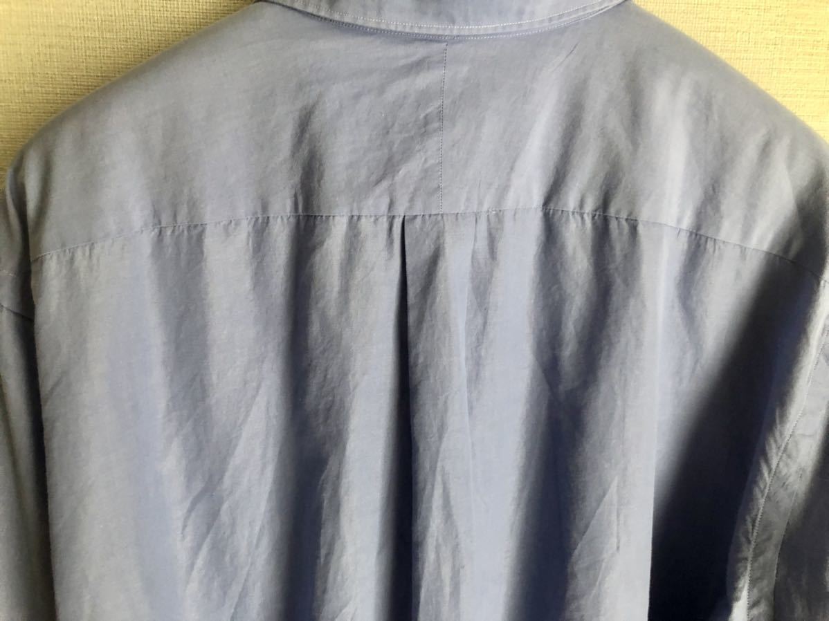 19SS 【Comoliシャツ】 コモリシャツ SAX サイズ3 長袖 中古 【公式通販】
