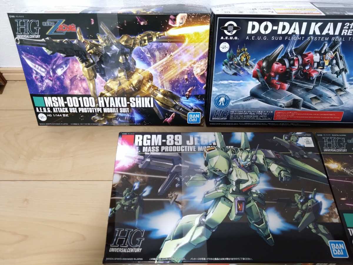 ガンダムプラモデルhgucシリーズ5体セット（百式、ディジェ、バーザム 