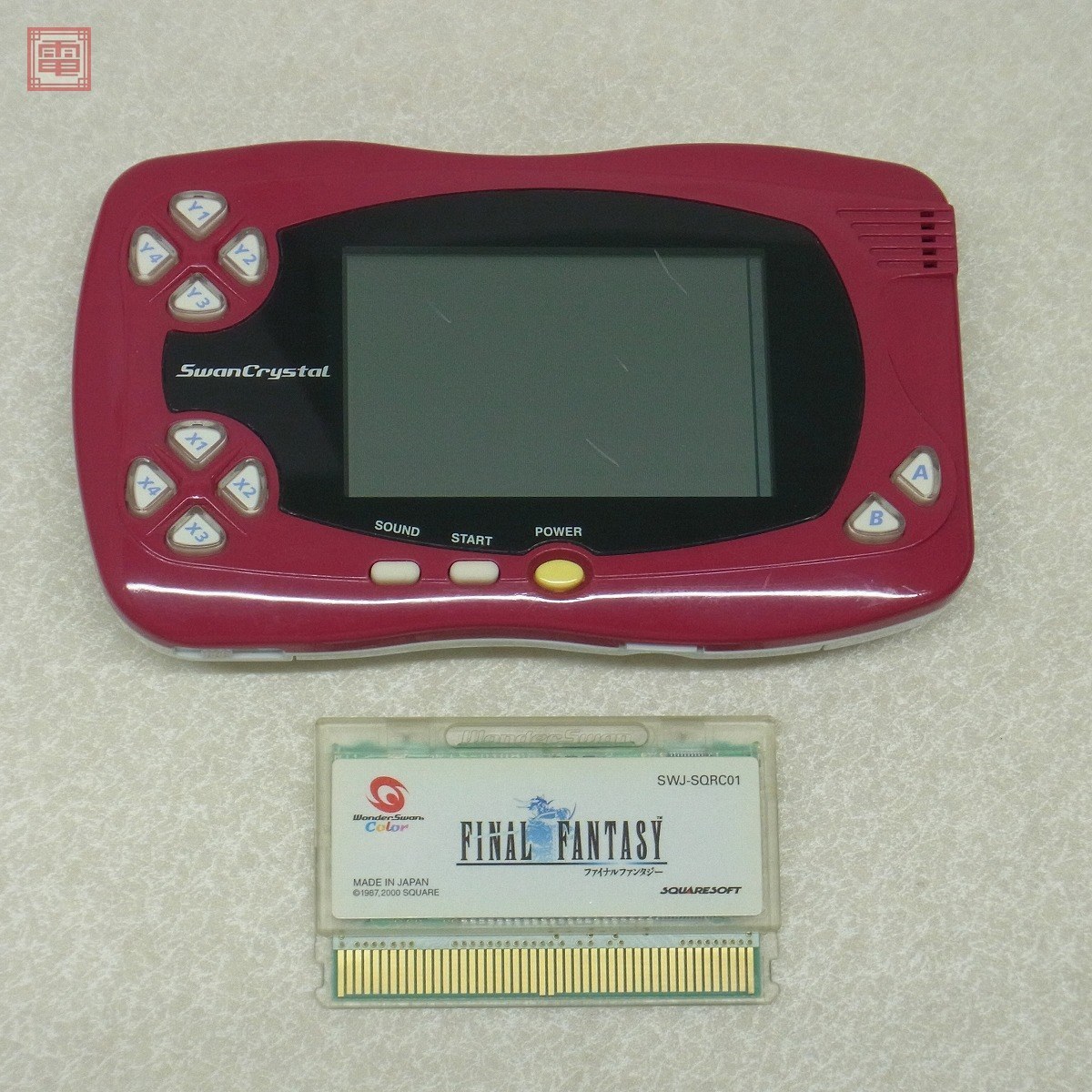 WS ワンダースワンクリスタル 本体 ワインレッド バンダイ BANDAI 