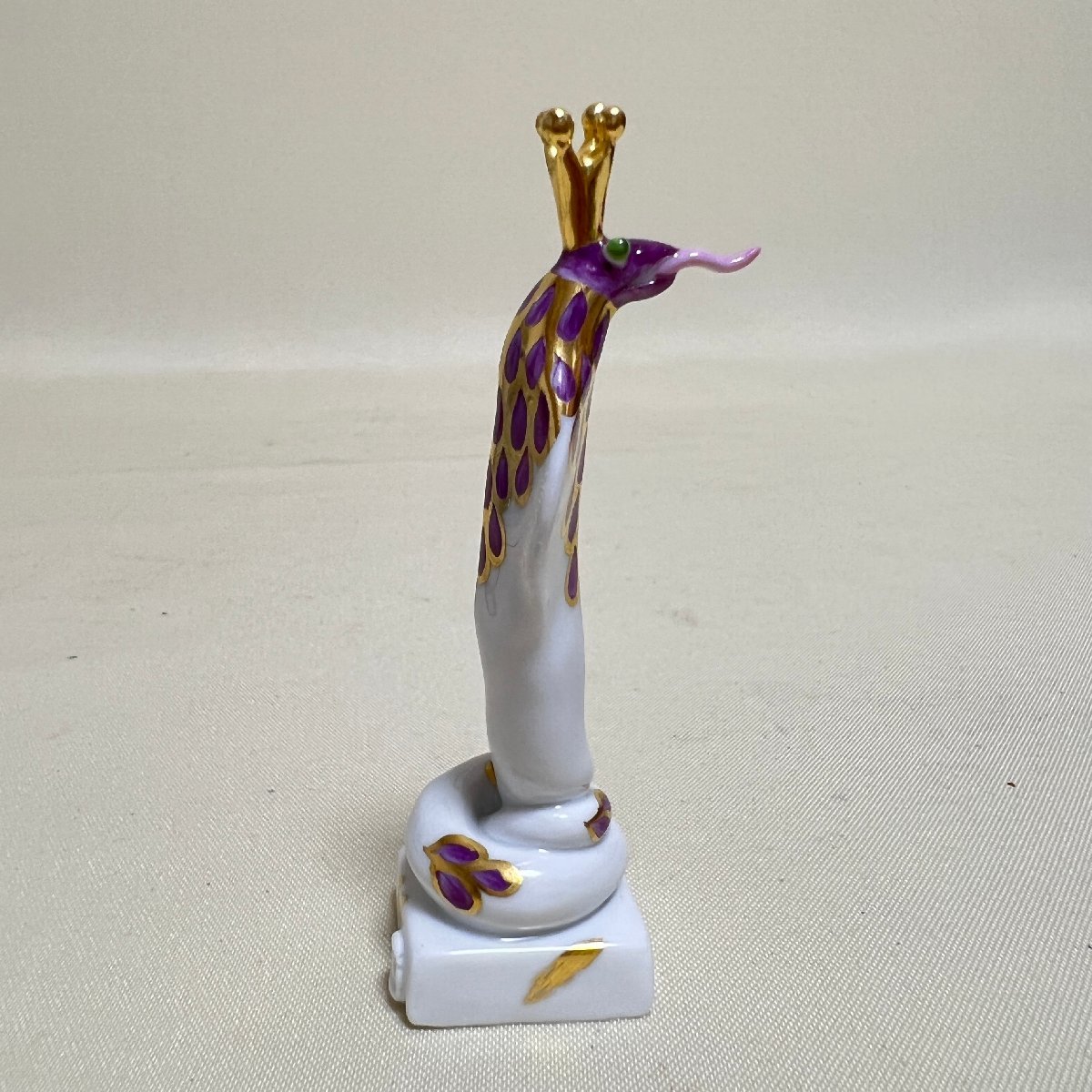 美品 マイセン 干支 シリーズ 蛇 巳 へび み ミニ Meissen イヤー 