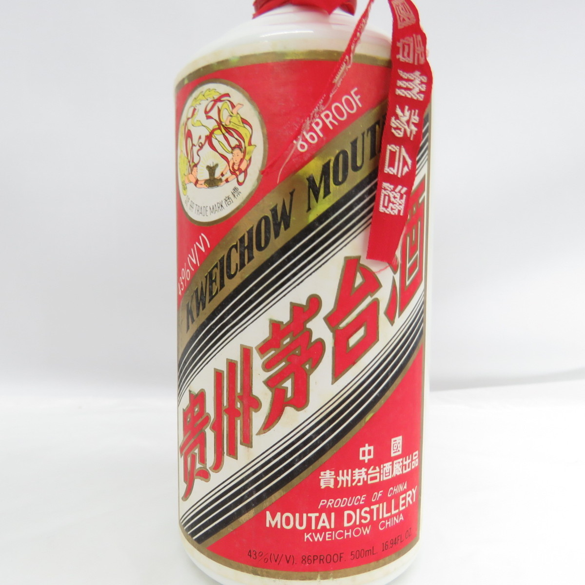 貴州茅台酒 天女ラベル 1996 43％ 500ml（重量977g）　未開栓 未開栓】貴州茅台酒 マオタイ酒 天女ラベル 1996 MOUTAI KWEICHOW 中国