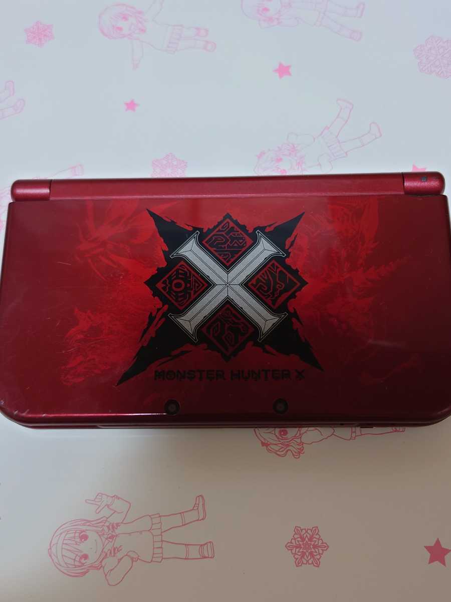 ジャンク Newニンテンドー3DS LL モンスターハンタークロス 本体 内容