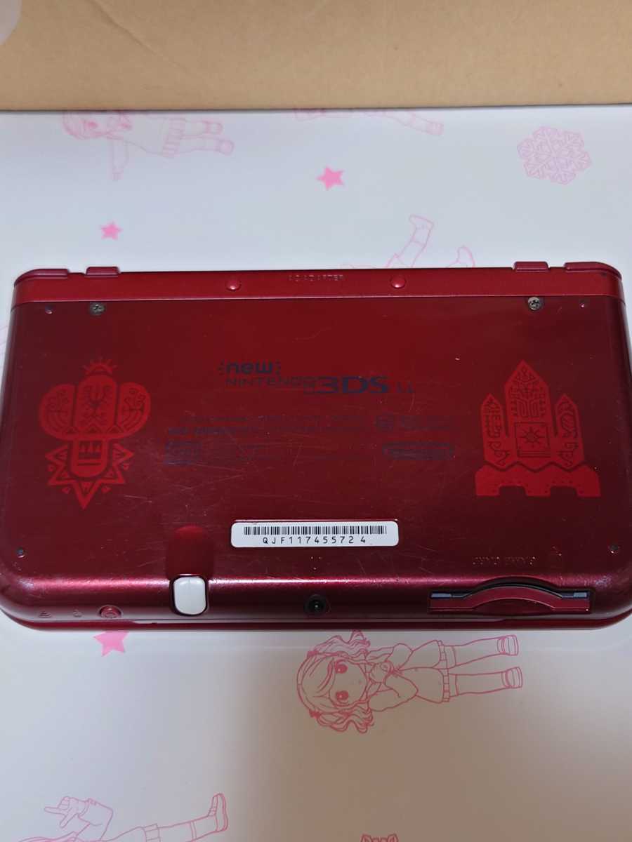 ジャンク Newニンテンドー3DS LL モンスターハンタークロス 本体 内容