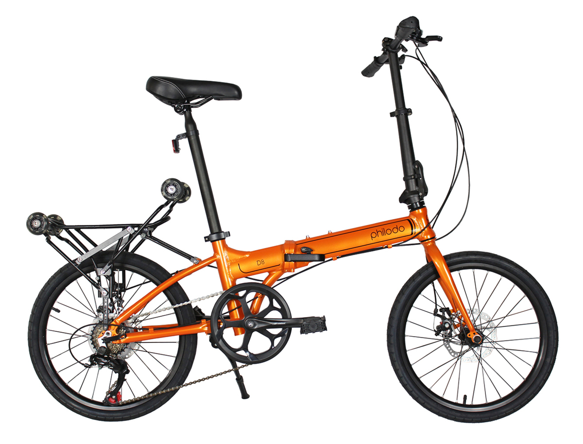 20インチ折りたたみ自転車 アルミ 前後Dブレーキ SHIMANO7段変速リア 