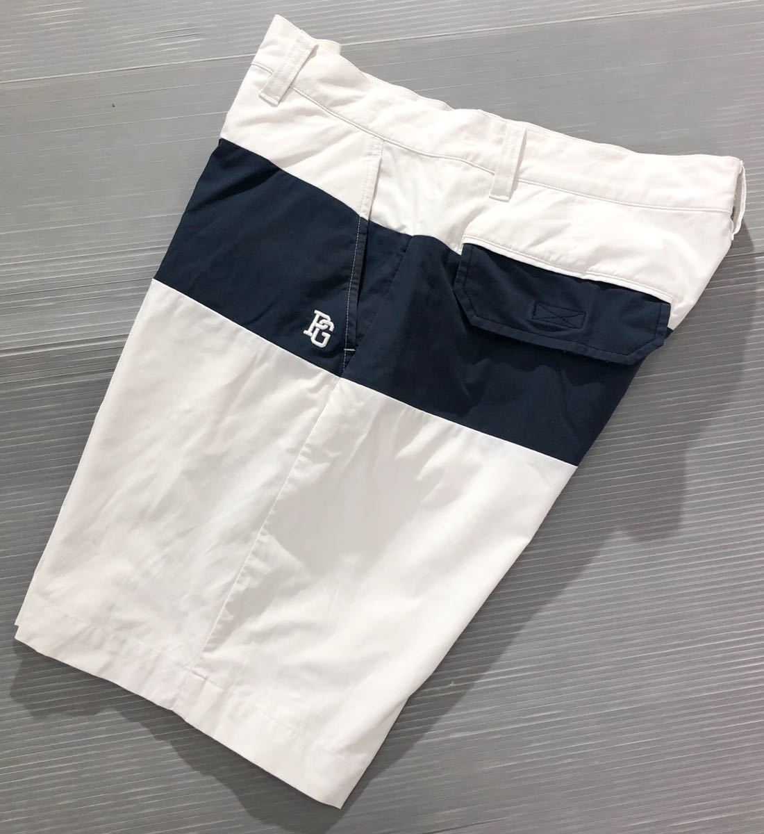 3318《PEARLY GATES パーリーゲイツ》PG ロゴ刺繍 ストレッチ素材