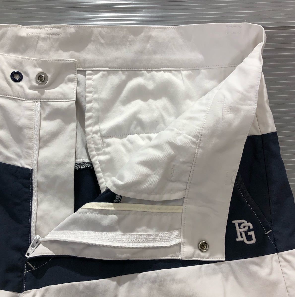 3318《PEARLY GATES パーリーゲイツ》PG ロゴ刺繍 ストレッチ素材