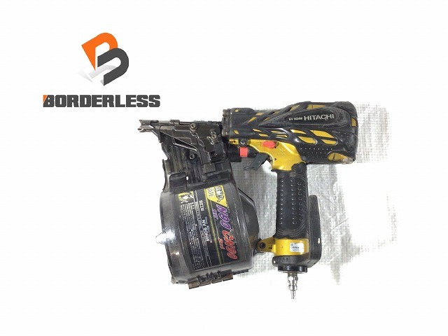 ☆中古品☆HITACHI 日立工機 90mm 高圧 ロール釘打機 NV90HM 釘打ち機 エアーツール エア工具 内装 56883