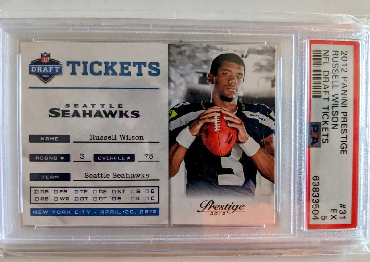  NFL 2012 PANINI PRESTIGE NFL DRAFT TICKETS #31 RUSSEL WILSON RC PSA 5(その他)｜売買されたオークション情報、yahooの商品情報をアーカイブ公開 - オークファン その他