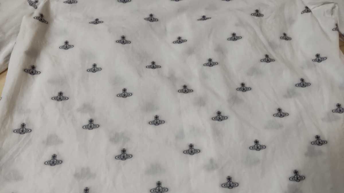美品★ヴィヴィアンウエストウッド長袖シャツ　3 vivienne westwood 白シャツ Vivienne Westwood ヴィヴィアンウエストウッド デザイン ボーダー 0