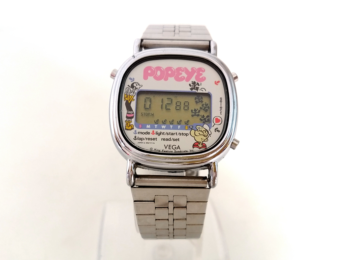 稼働中 シチズン ベガ ポパイ 腕時計 CITIZEN VEGA POPEYE Digital