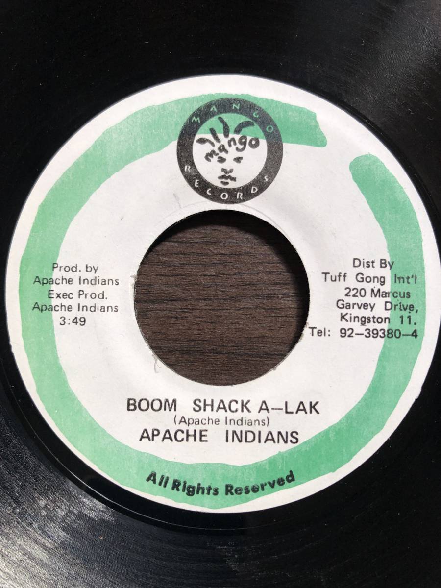 Apache Indian / Boom Shack A-Lak / Fun / レゲエ レコード 7インチ 