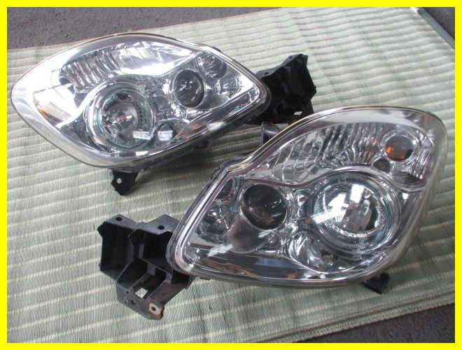◆マツダ DC5W ベリーサ 純正 ヘッドライト HID 左右セット 研磨 コーティング済み