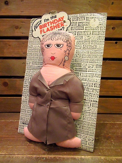 ビンテージ80's☆DEADSTOCK BIRTHDAY FLASHER ラグドール☆190821n4