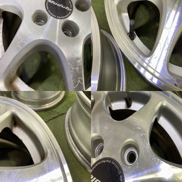 0 Trailer x 1 Inch Silver - Wheel Modular Lug in. Rim Wheel, MX550545SM1 114.3 アルミホイール