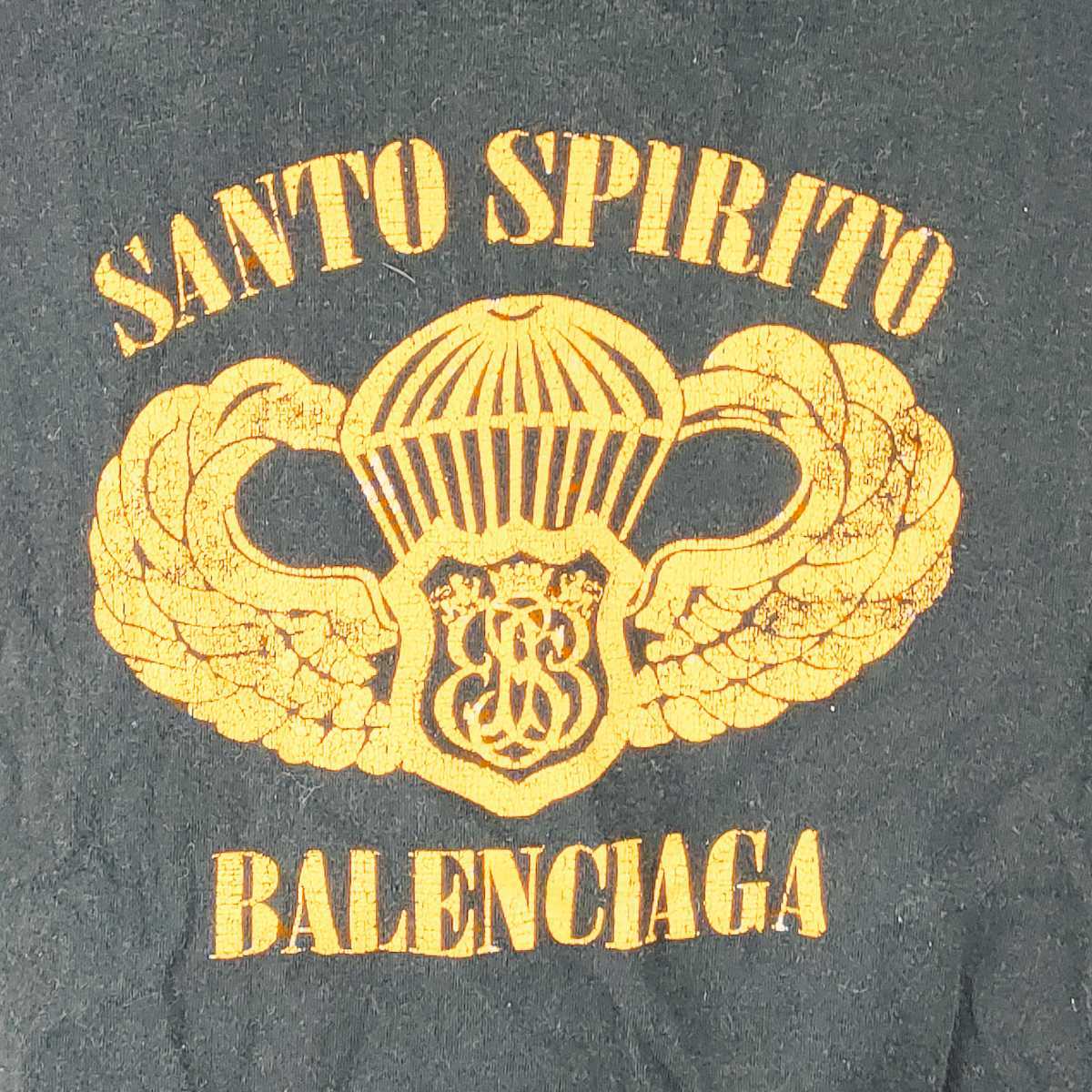 BALENCIAGA バレンシアガ ヴィンテージ Tシャツ ブラック系 XS シャツ 半袖シャツ トップス 上着 黒 ビンテージ 古着