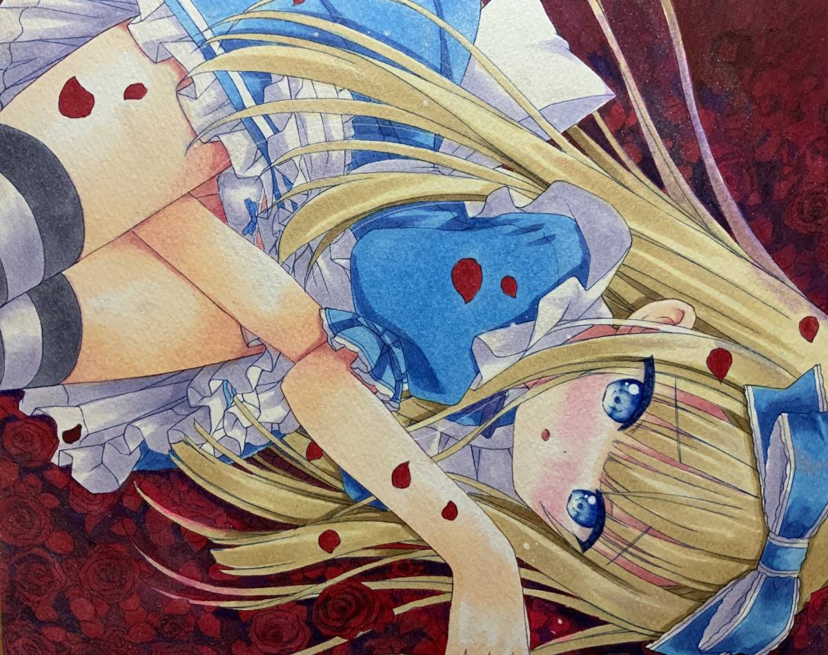 手書きイラスト 不思議の国のアリス 色紙イラスト 手描きイラスト 売買されたオークション情報 Yahooの商品情報をアーカイブ公開 オークファン Aucfan Com