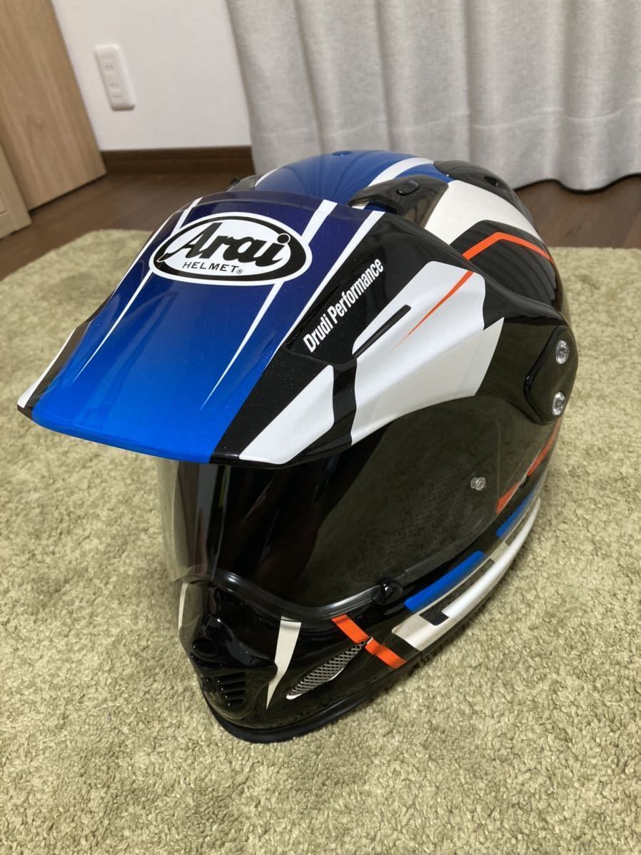 中古品】アライ ツアークロス3 デツアー（青） 保管用袋付き アライ