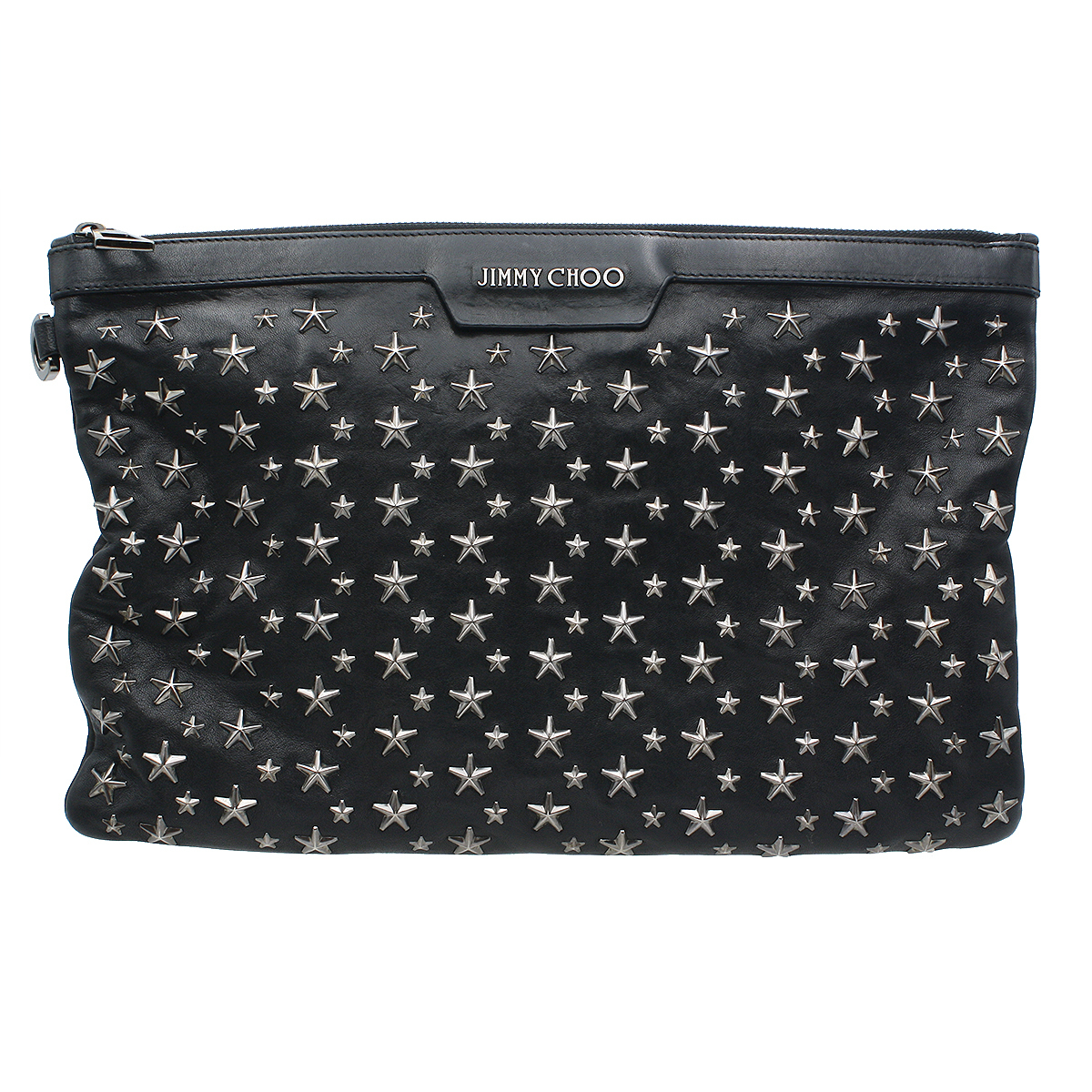 美品】JIMMY CHOO ジミーチュウ クラッチバッグ ロケット ゴールド