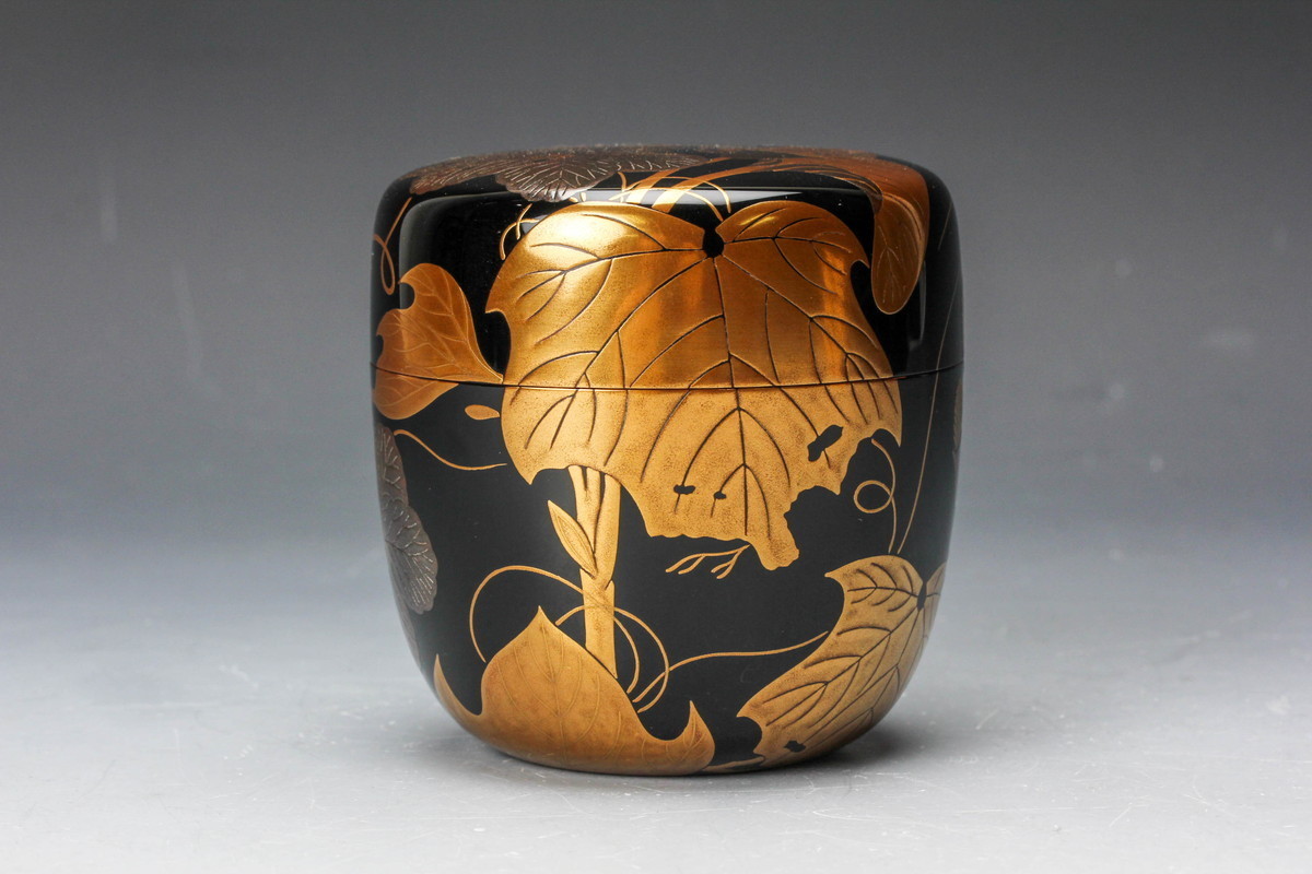秀山 夕顔蒔絵大棗 共箱 茶道具 本物保証(棗)｜売買されたオークション