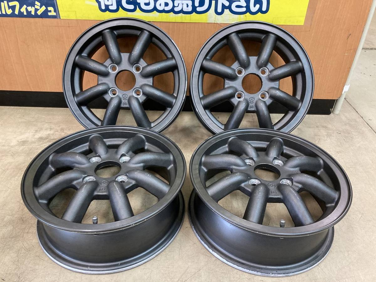 RSワタナベ希少14インチ PCD100 4穴送料込！ワゴンR軽自動車用