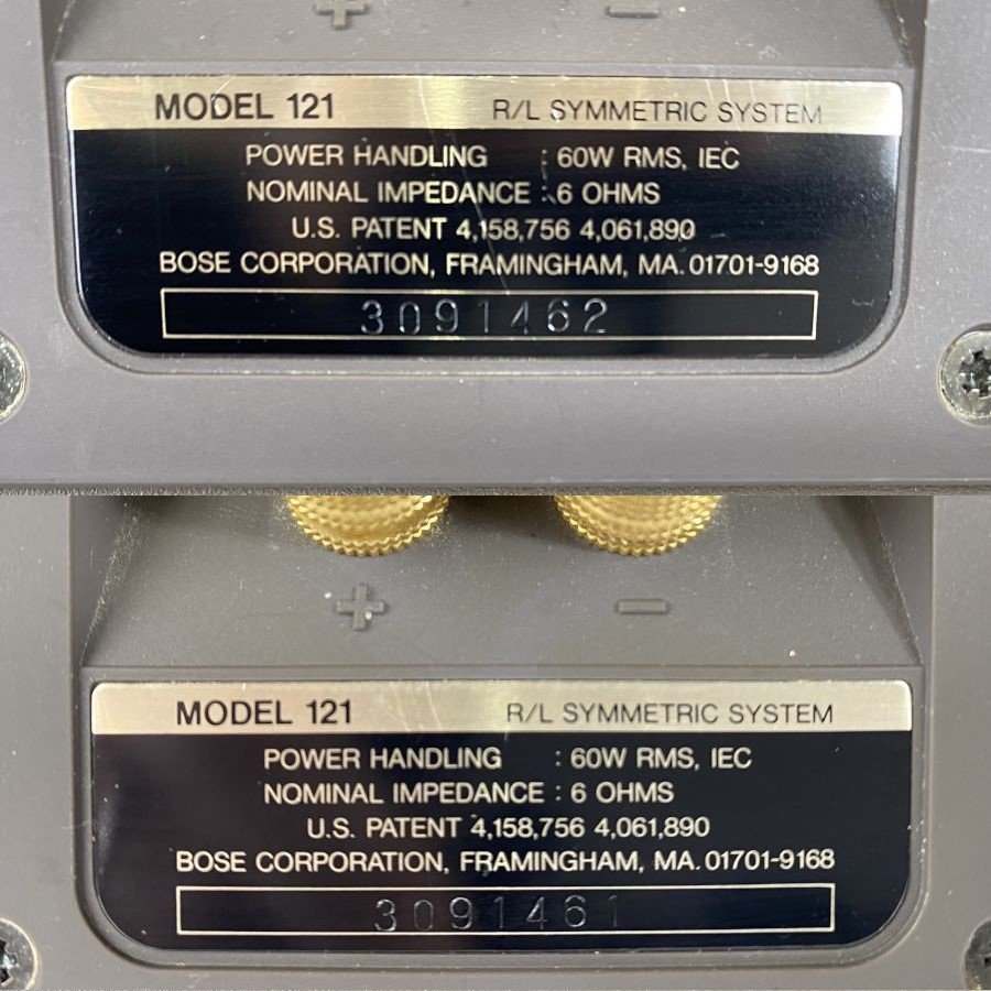 動作品】BOSE Model:121 ボーズ スピーカーペア 音出しOK ※外観に難あり
