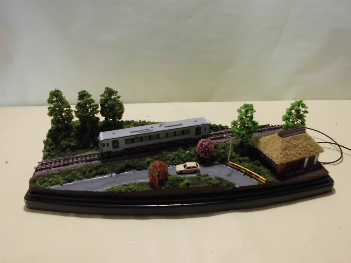 HOT，SALE ジオラマ車両展示台 ローカル線と農家 ケース 照明付き 13cmX34cm(ストラクチャー)｜売買されたオークション情報、yahooの商品情報をアーカイブ公開 - オークファン その他