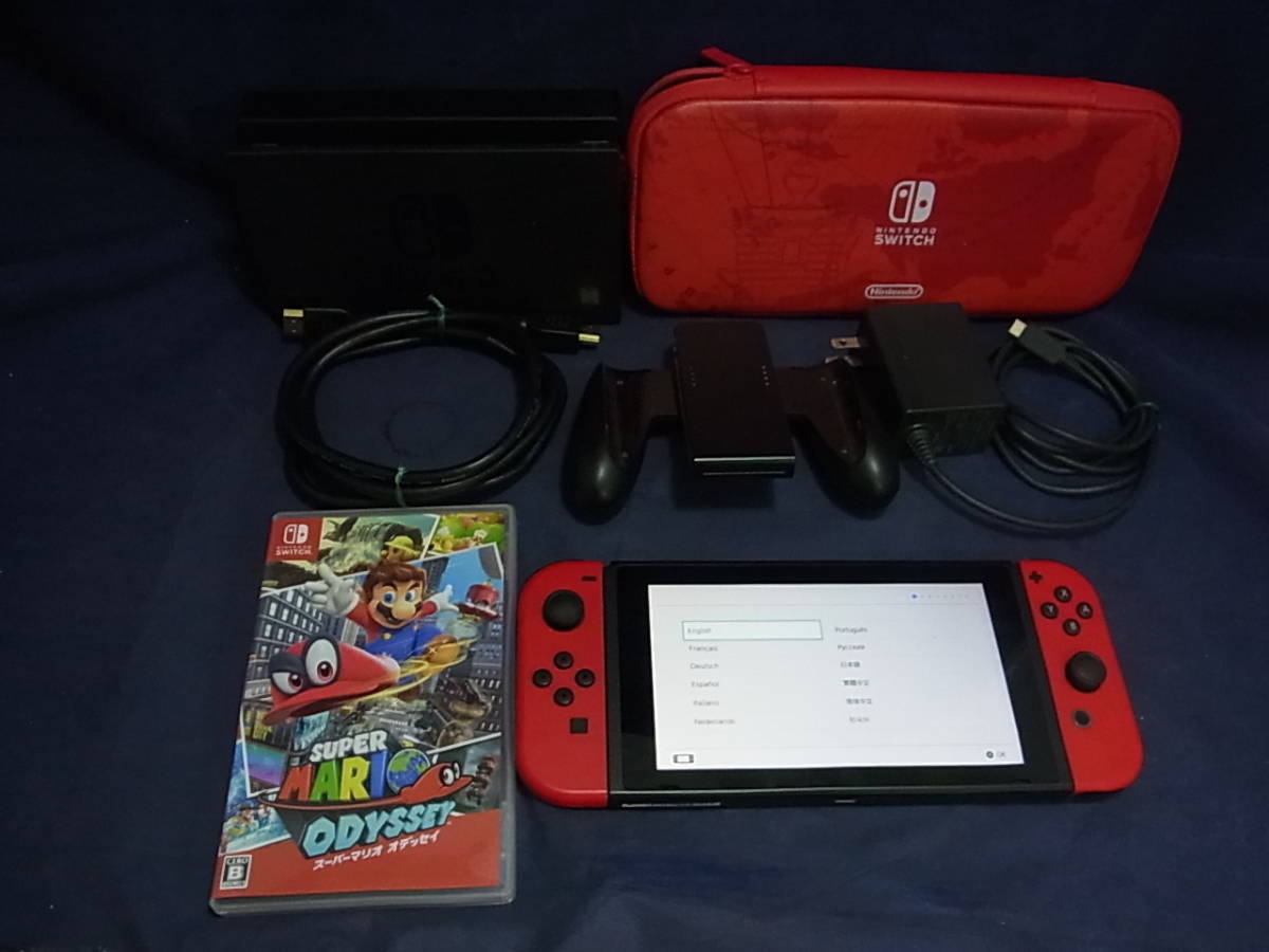109☆100円～☆Nintendo Switch本体 スーパーマリオ オデッセイセット 