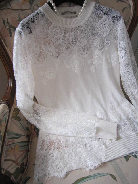 クローゼット整理!ERMANNO SCERVINO 100%virgin wool&100%polyester レース&刺繍入り 長袖トップス 42(40細身)試着のみ未使用 SCERVINO 0 レディースファッション 整理整頓のプロが伝授、おうち時間にクローゼットを美しく Ermanno 衣替えに合わせて実践したい、デンマーク式クローゼット整理術