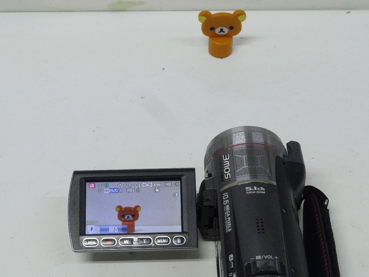 レ■/Zこ5584　パナソニック Panasonic ビデオカメラ HDC-TM350 撮影OK バッテリー付 / ジャンク