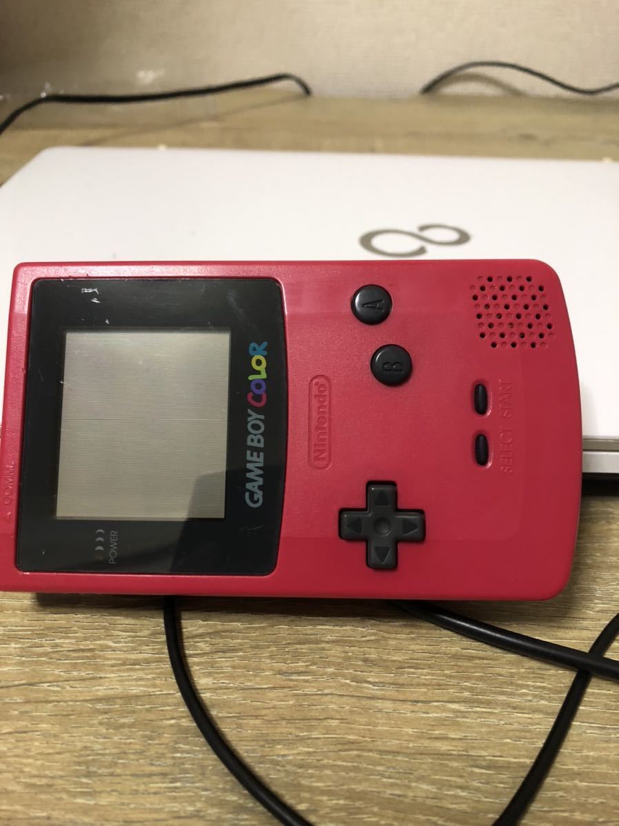 任天堂 レッド 本体 ゲームボーイカラー Nintendo COLOR GBC カラー ゲームボーイ 赤 ニンテンドー 中古 GAMEBOY CGB-001 ゲームボーイポケット 動作OK