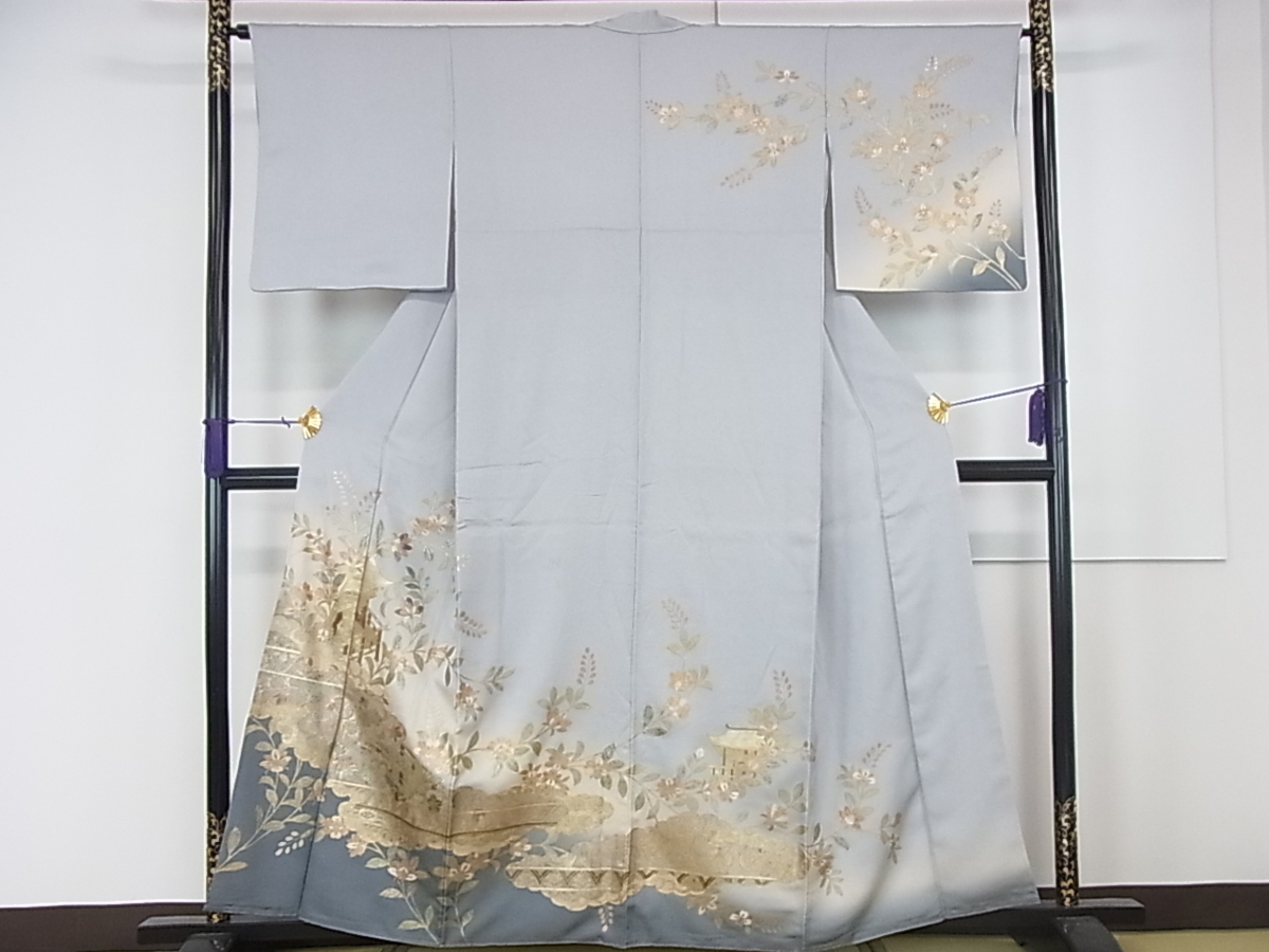 セール，2025 平和屋着物 訪問着 螺鈿 雲取り風景花文 暈し染め 金彩 逸品 rv2073(仕立て上がり)｜売買されたオークション情報、yahooの商品情報をアーカイブ公開 - オークファン 仕立て上がり