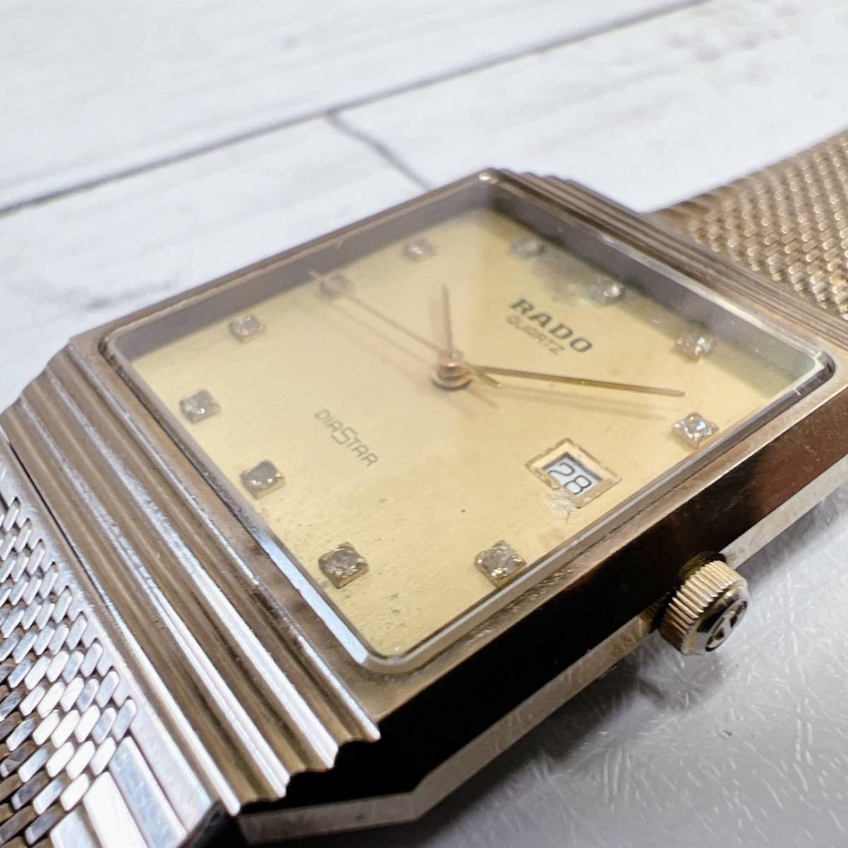 RADO ダイヤスター ラドー 20ATM 金 R12160103 ラドー ダイヤスター