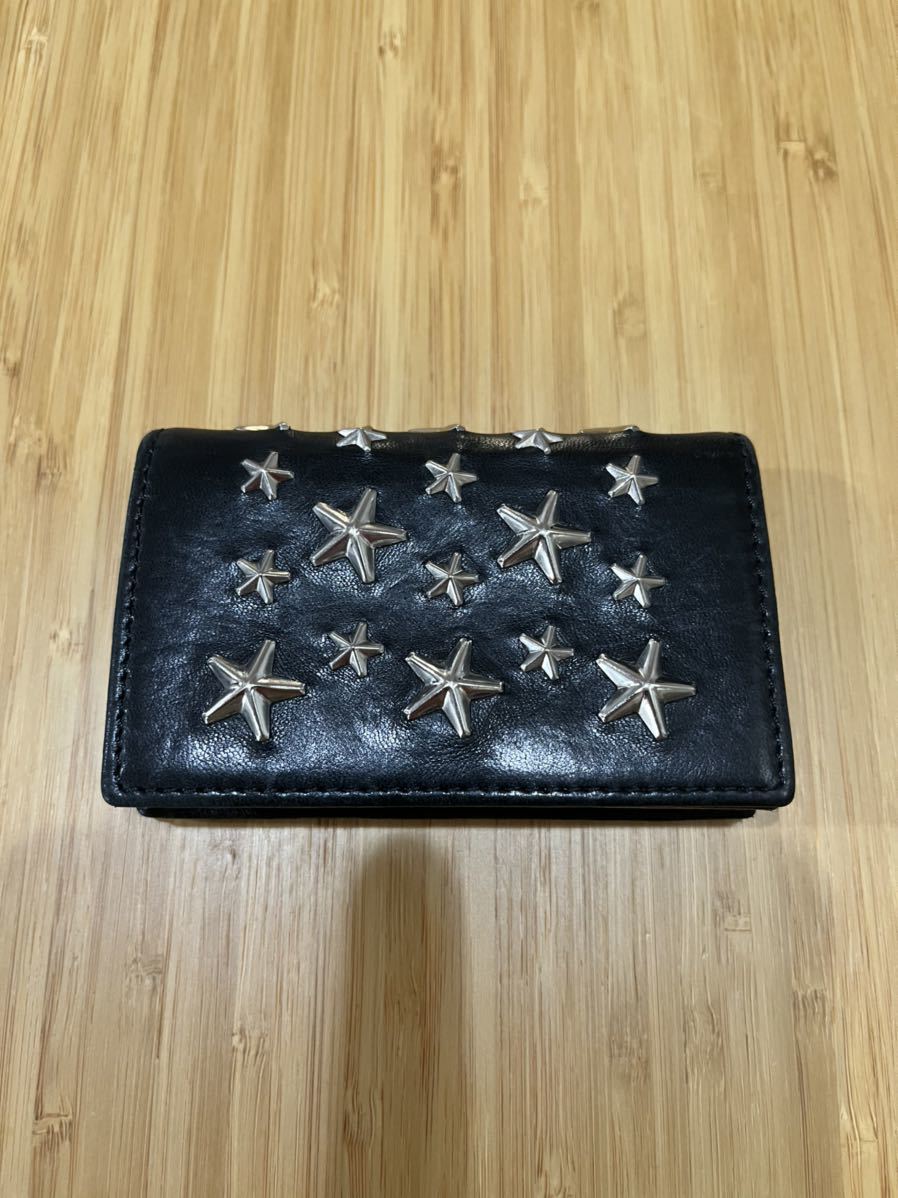 美品】ジミーチュウ JIMMY CHOO NELLO CST 010003 BLACK カードケース