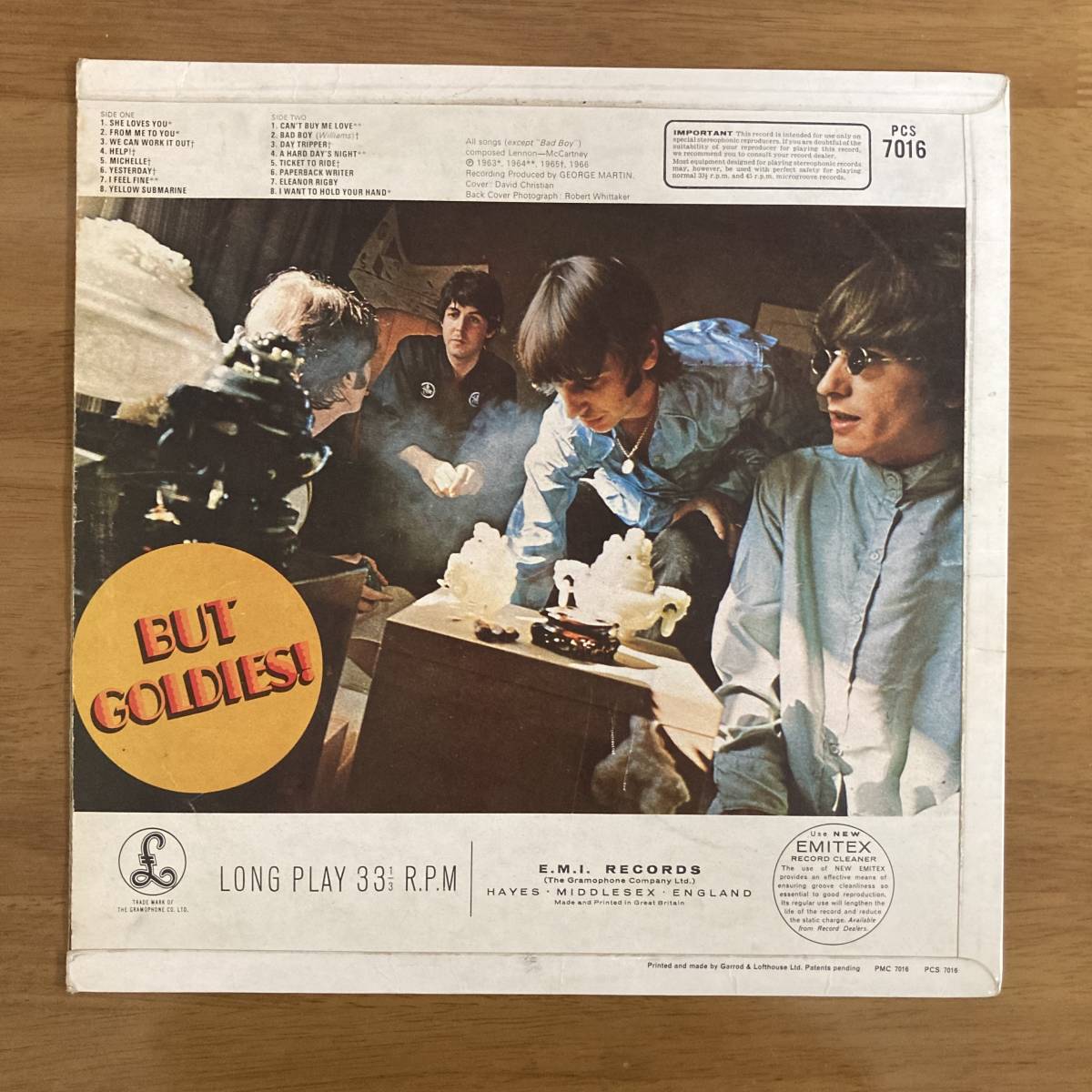 WITH UK盤イエロー・パーロフォン ラウドカットマト1N⁄1N THE Beatles 