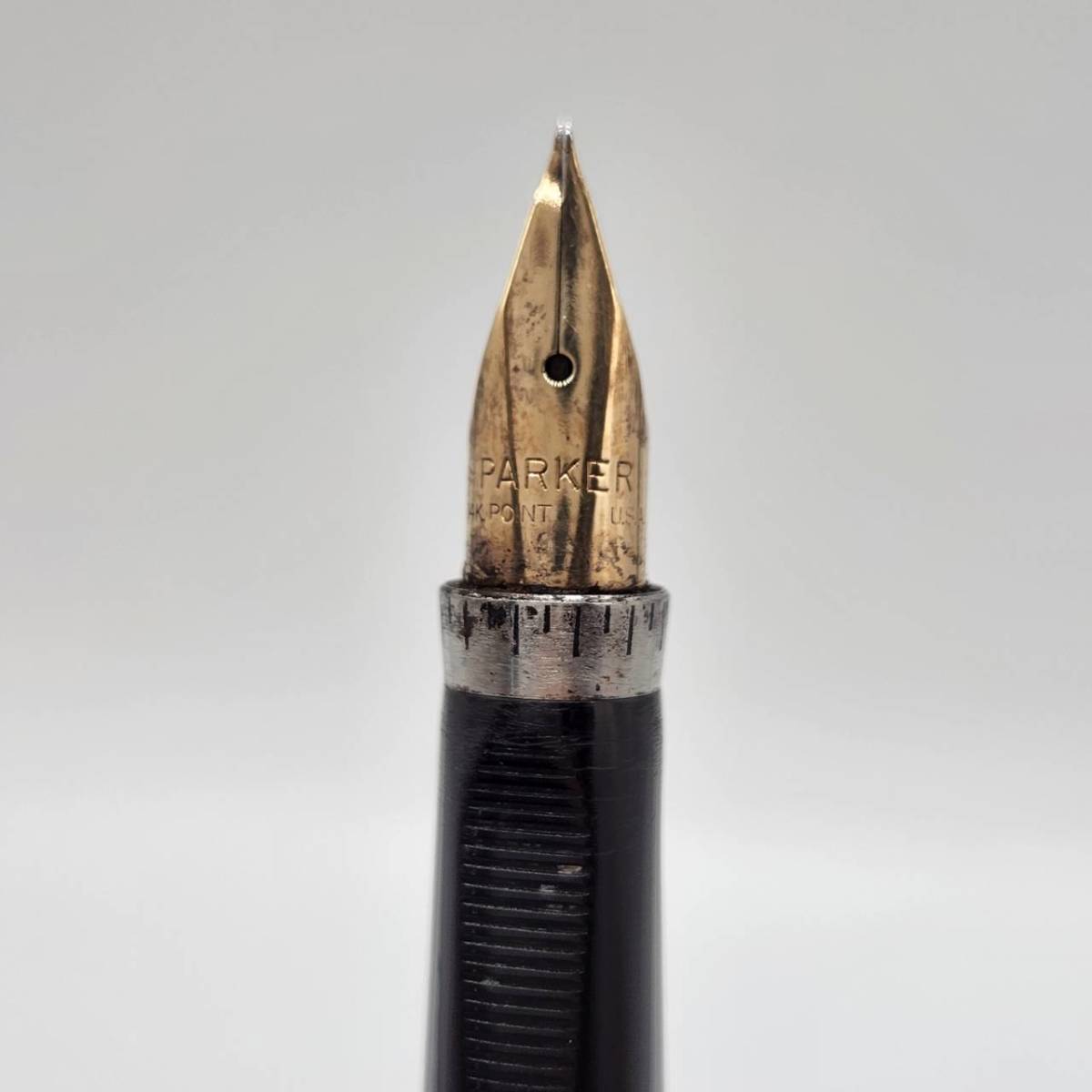 PARKER パーカー】万年筆 ペン先14K POINT ゴールドカラー 金色 筆記