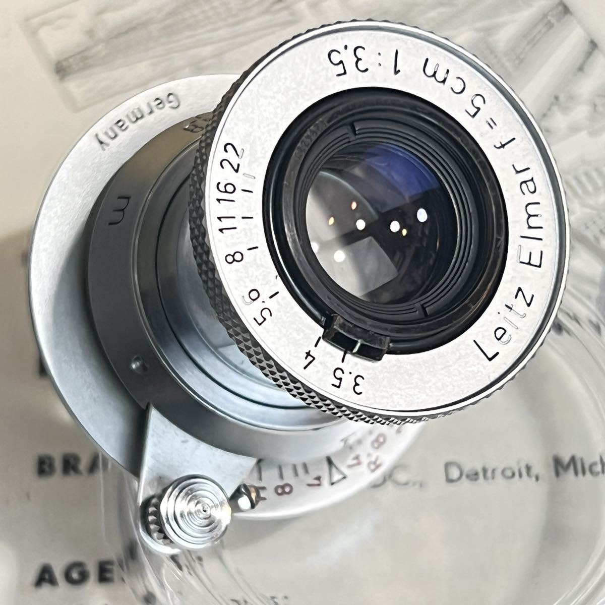 レア美品 ブルーコーテッド ライカ ライツ 赤エルマー Leica Leitz Red 