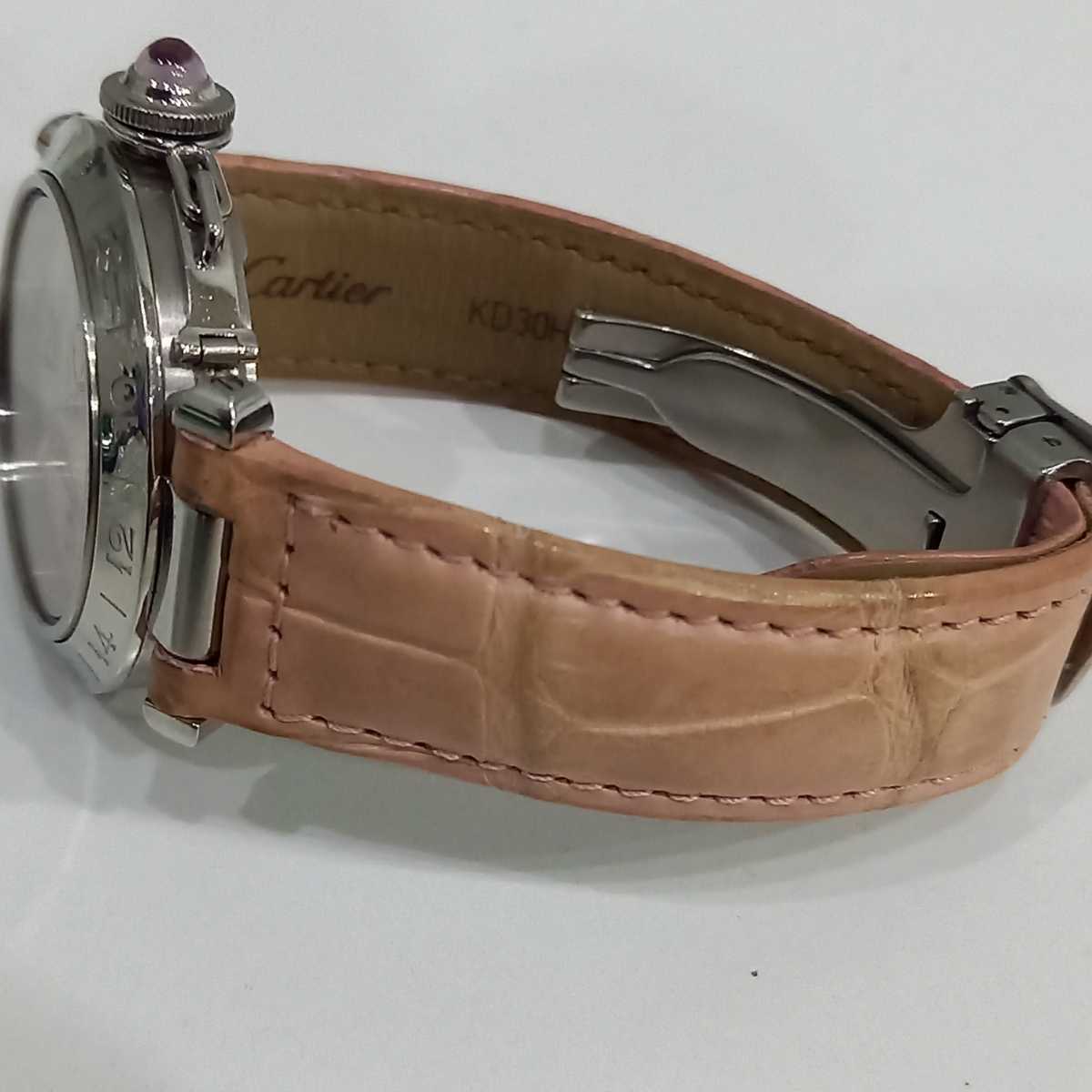 ☆Cartier/カルティエ パシャc 2377 自動巻き レディース腕時計 ピンク 