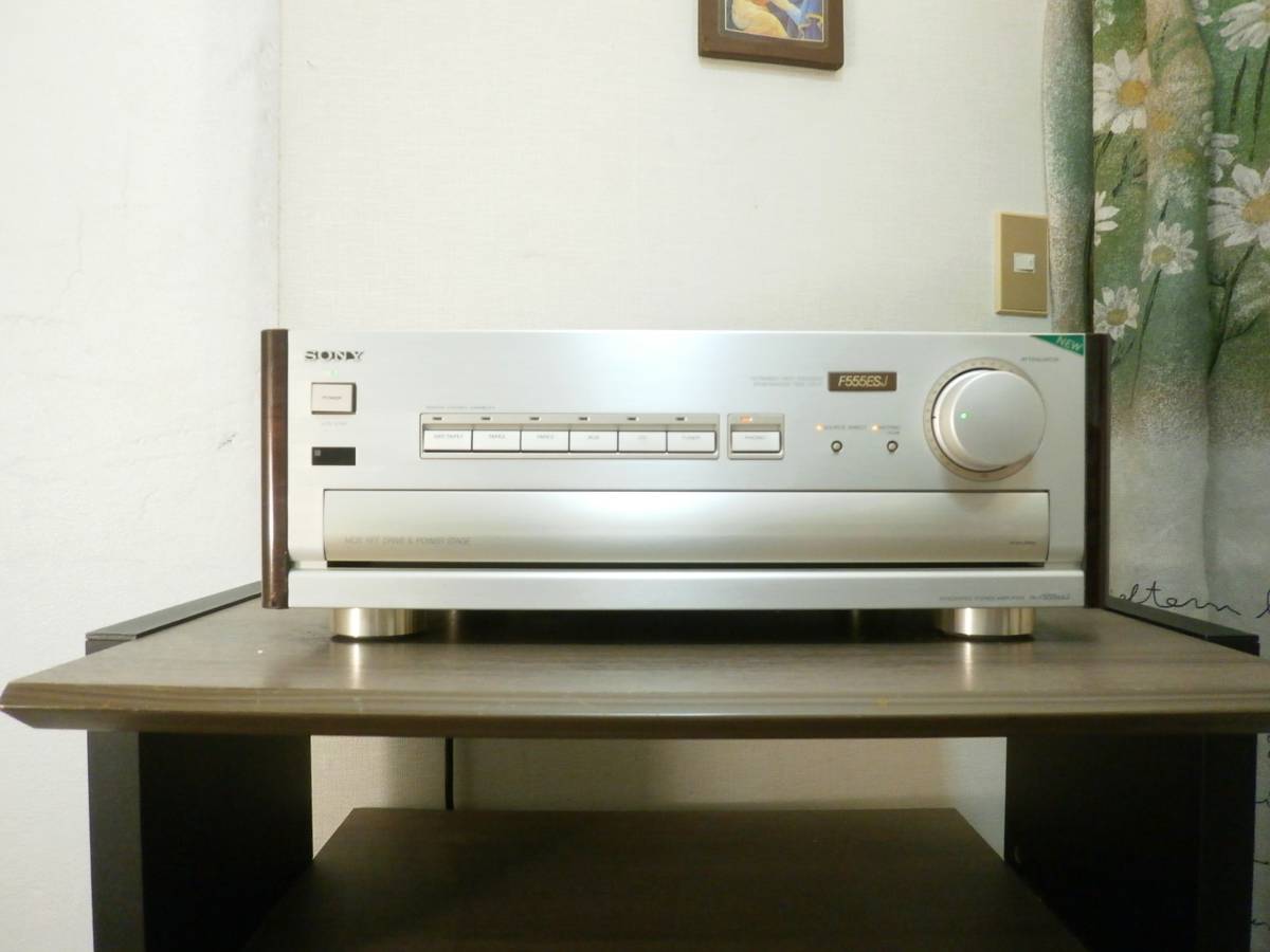 【最上位機種・シリーズ最終型・美品】SONY　TA-F555ESJ ☆使用頻少 美品! 最上位機種 SONY TA-F555ESJ ゴールド 保証付 整備済