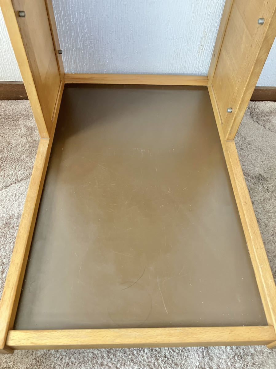 ○オールドカリモク Karimoku キッチンワゴン 木製 キッチンカート